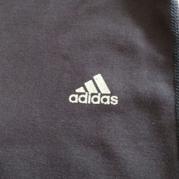 VTG Y2K Adidas Black High Rise Straight Leg Workout Leggings Pants XL - Picture 4 of 14